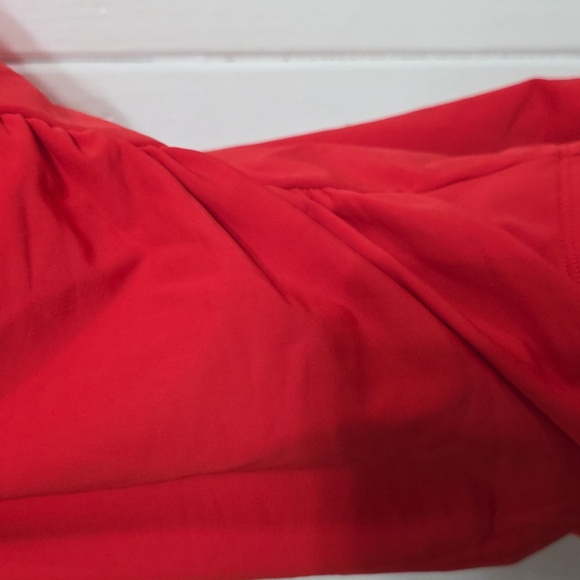 Kona Sol Women's One Piece Swimsuit Red Ties At Shoulders Bra Sz L EUC - Picture 4 of 9